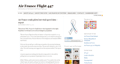 Desktop Screenshot of airfrance447.com
